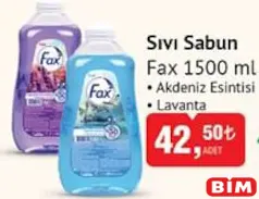 FAX SIVI SABUN ÇEŞİTLERİ 1500 ML